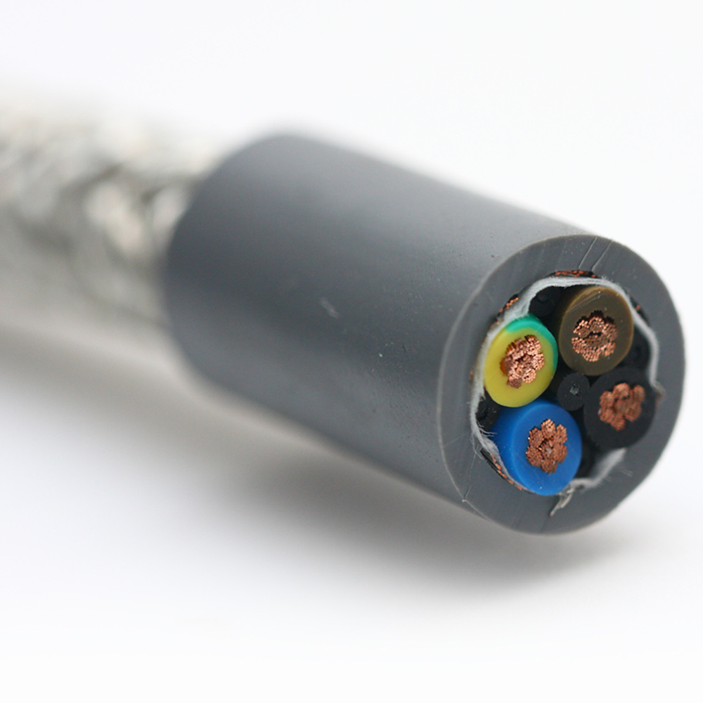 JQR-256P PUR robotkabel, hel kopparskärmning